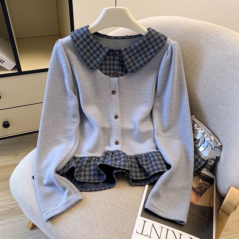 Damen Strickpullover mit Blusen-Details Norvielle