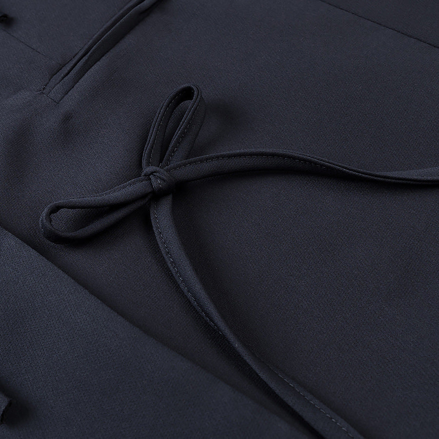 Damen Blazerjacke Dekorativ Mit Binde-Details