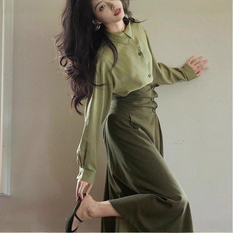 Damen Maxi-Rock Kelchschnitt Norvielle Elegantes Design