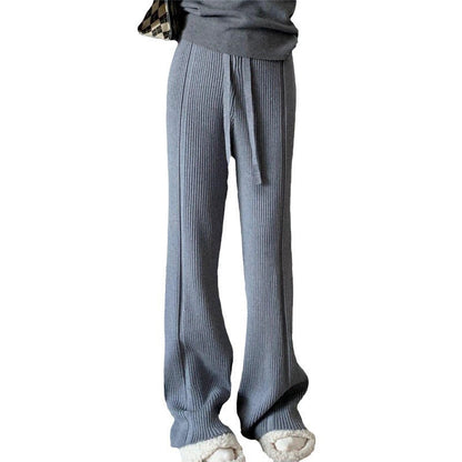 Damen Plisseehose Hohe Taille Regulierbarer Bund