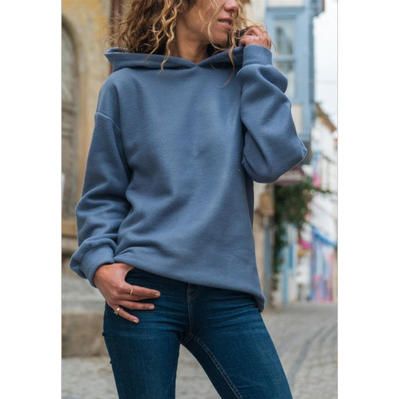 Damen Oversized Kapuzenpullover Weiches Fleece Norvielle