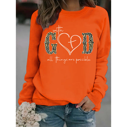 Damen Sweatshirt Kreatives Modedesign Motivierende Botschaft Grau