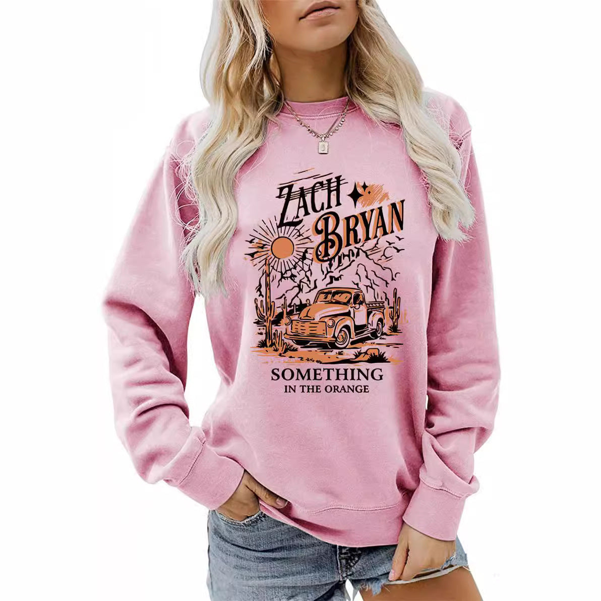 Damen Sweatshirt Vintage Truck Design Norvielle