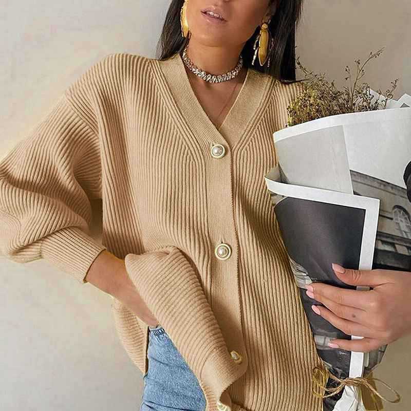 Damen oversized Strickjacke Norvielle - Norvielle