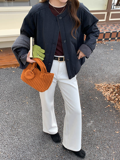 Damen Übergangsjacke Norvielle Lässig Knöpfe Elegant