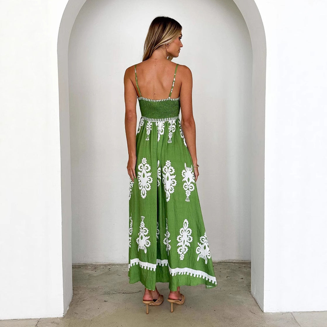 Damen Sommerkleid Elegante Stickerei Norvielle