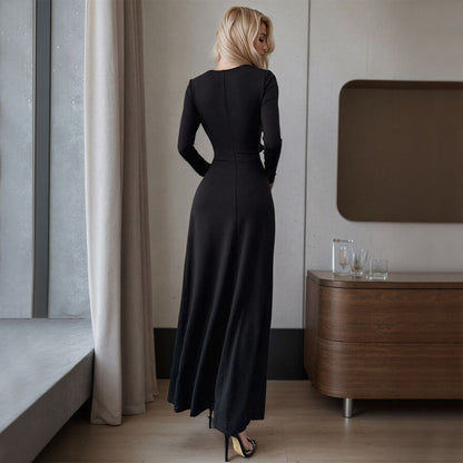 Damen Maxikleid mit Cut-Outs und Raffungen Norvielle