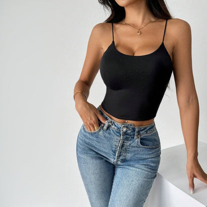 Damen Tanktop Spaghettiträger Norvielle Figurbetont