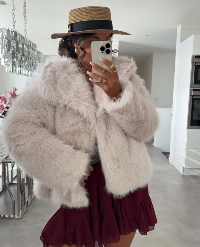 Damen Fleecejacke Weiches Innenfutter Elegant