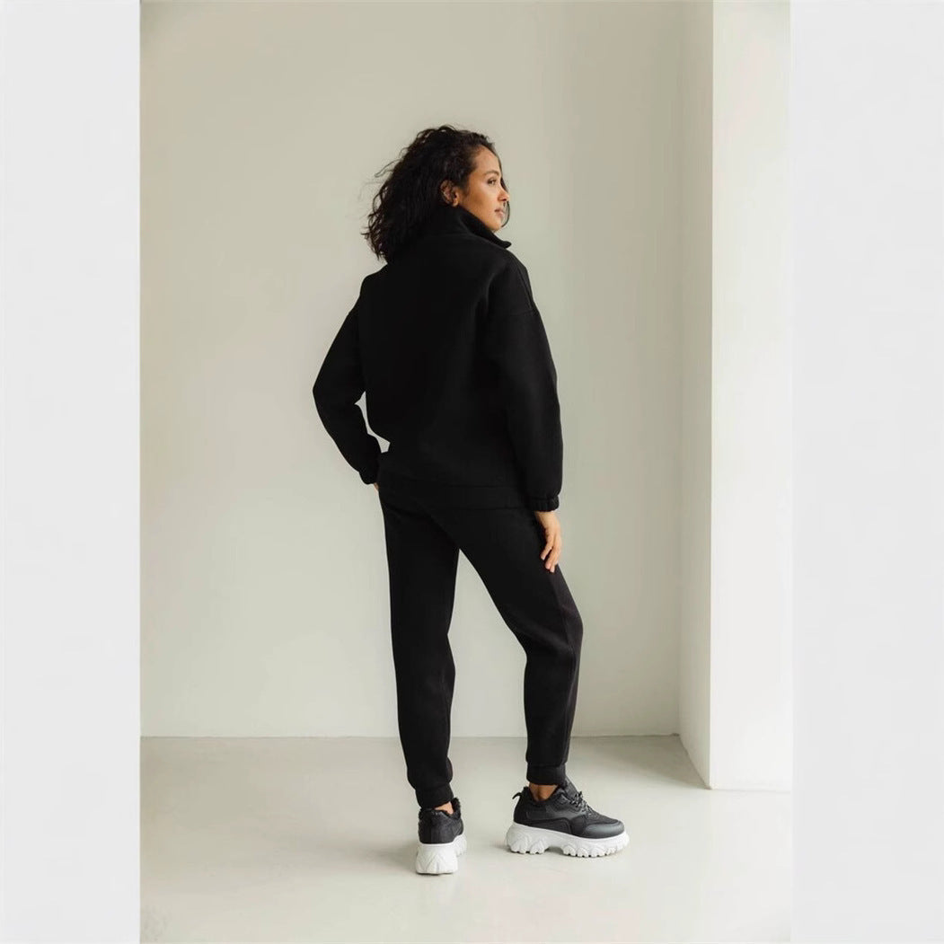 Damen Fleecejacke Mit Hochem Kragen Und Taschen Norvielle