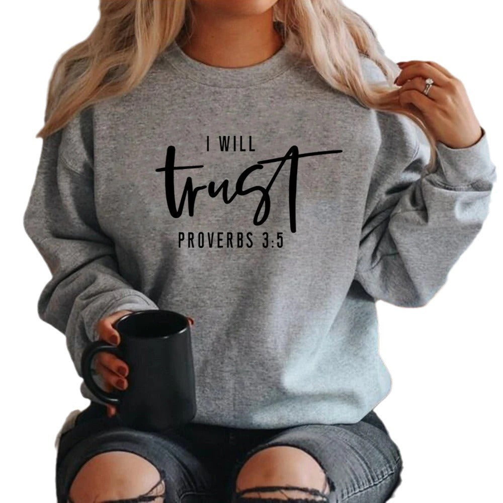 Damen Sweatshirt Bequem Motivierender Schriftzug Norvielle