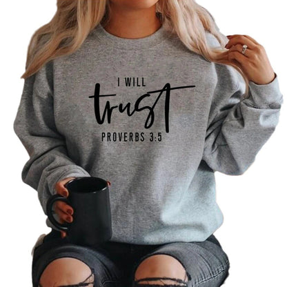 Damen Sweatshirt Bequem Motivierender Schriftzug Norvielle