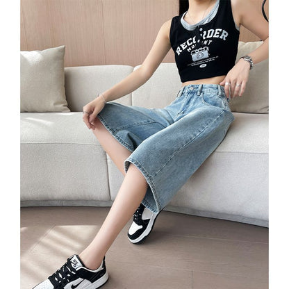 Damen Weite Jeans Culottes Norvielle