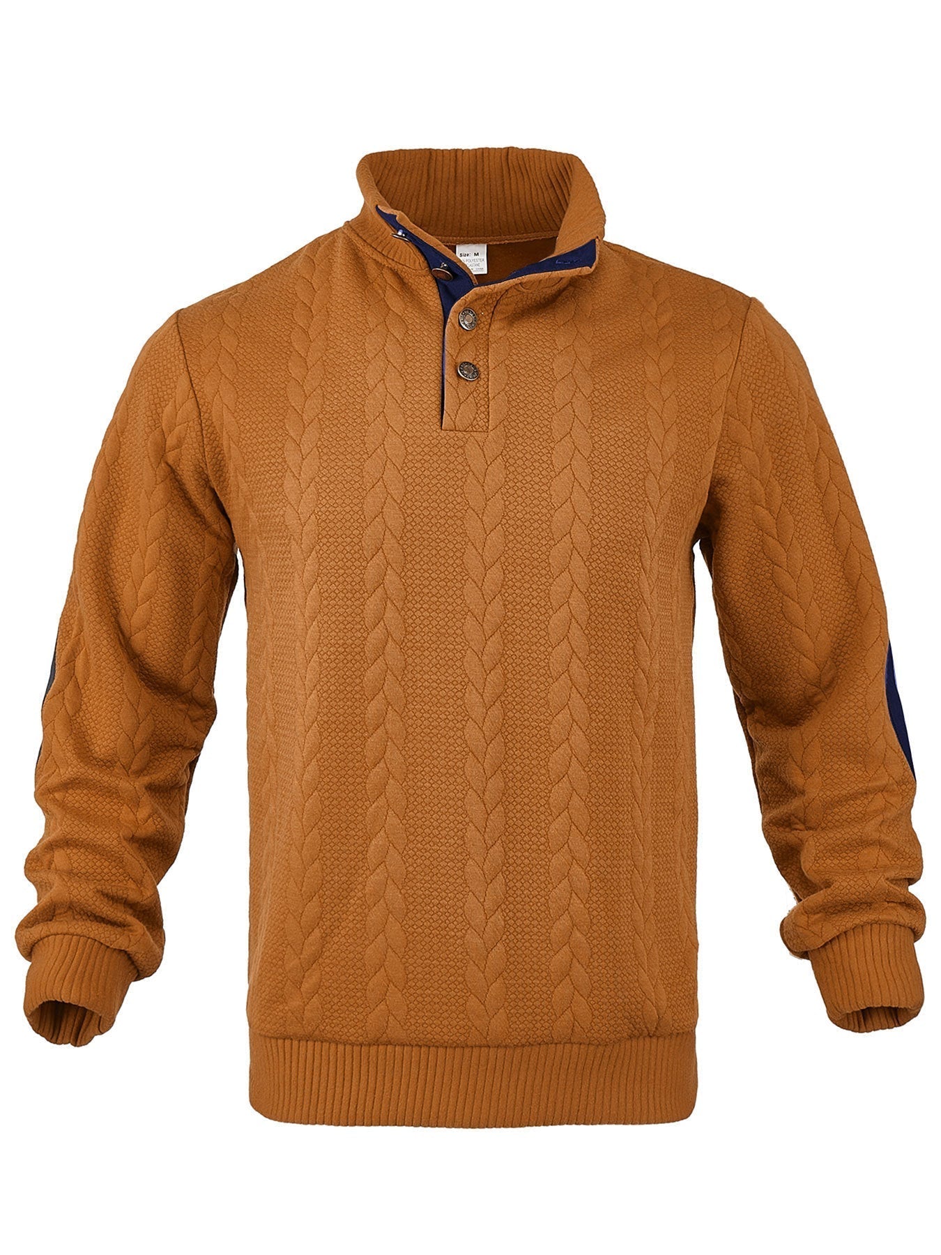 Herren Strickpullover Hochkragen Muster - Norvielle