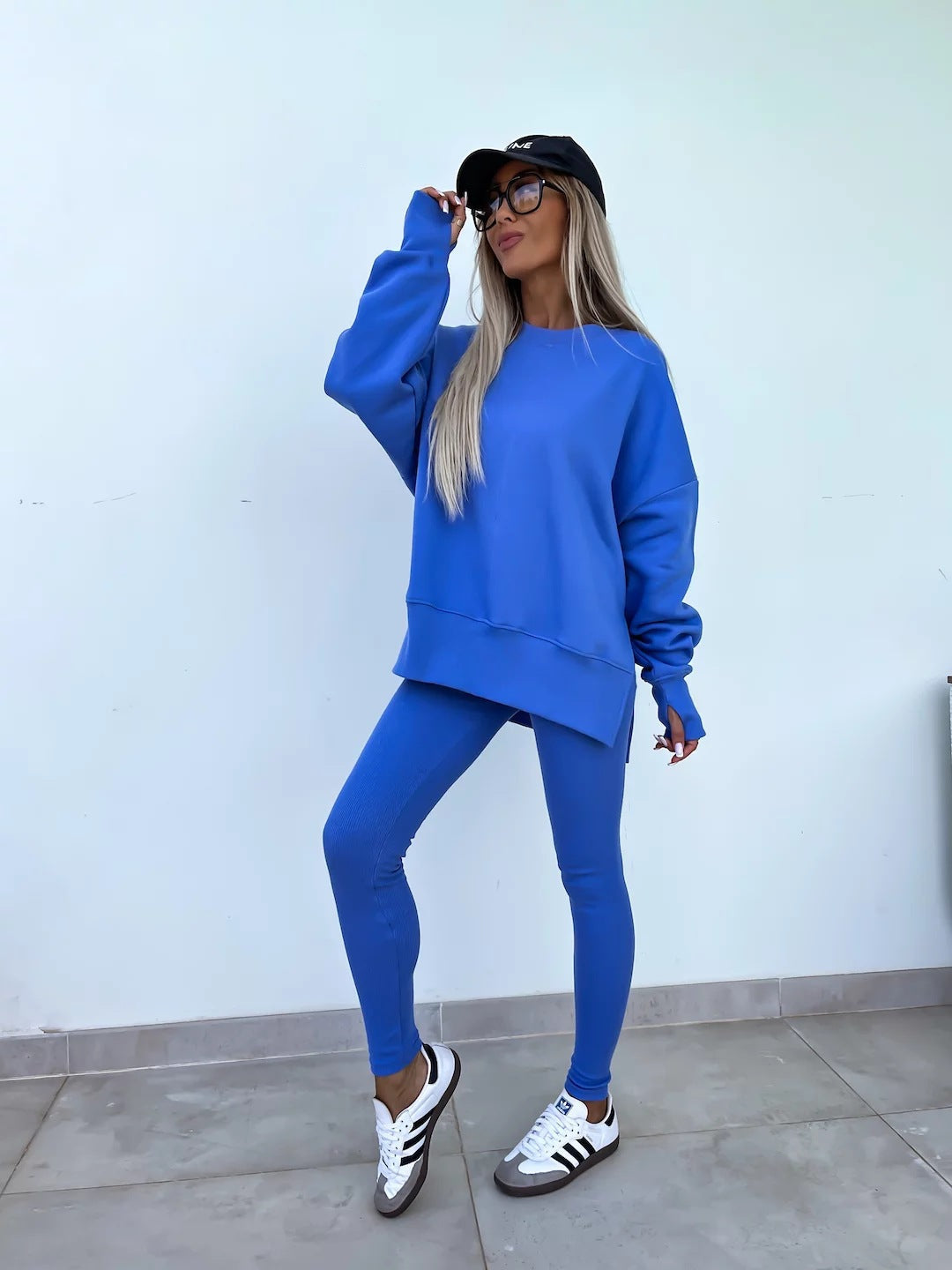 Damen Sport-Loungewear-Set mit Sweatshirt und Leggings