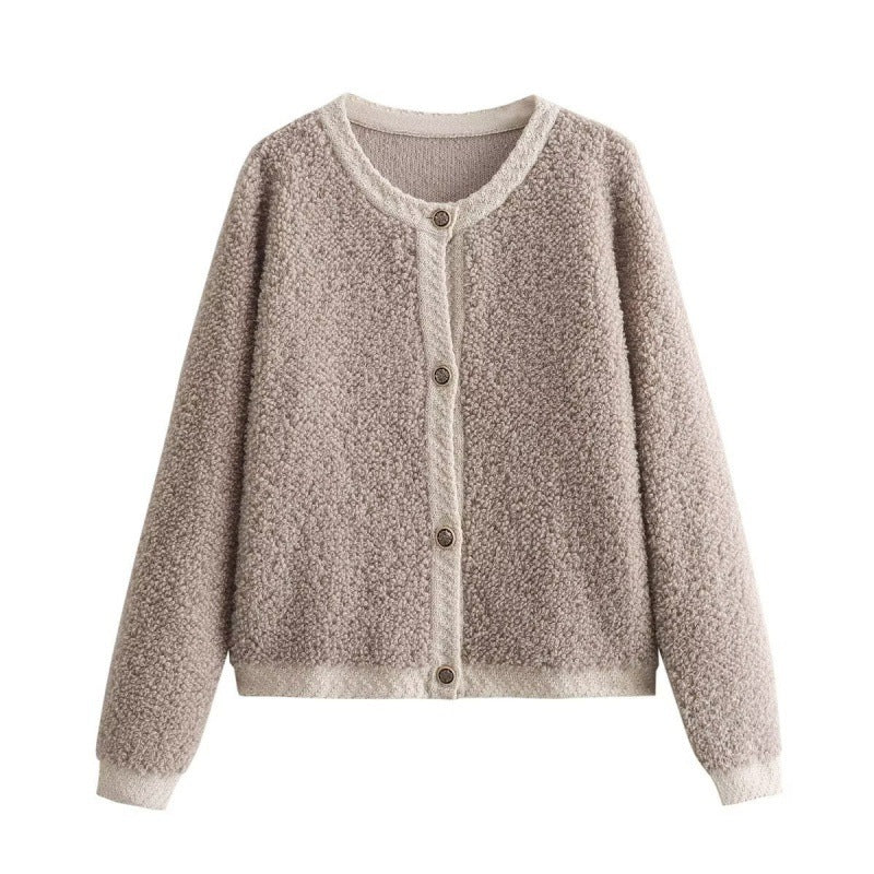 Norvielle Damen Strickjacke Lammwolle