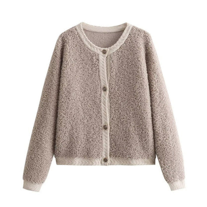 Norvielle Damen Strickjacke Lammwolle