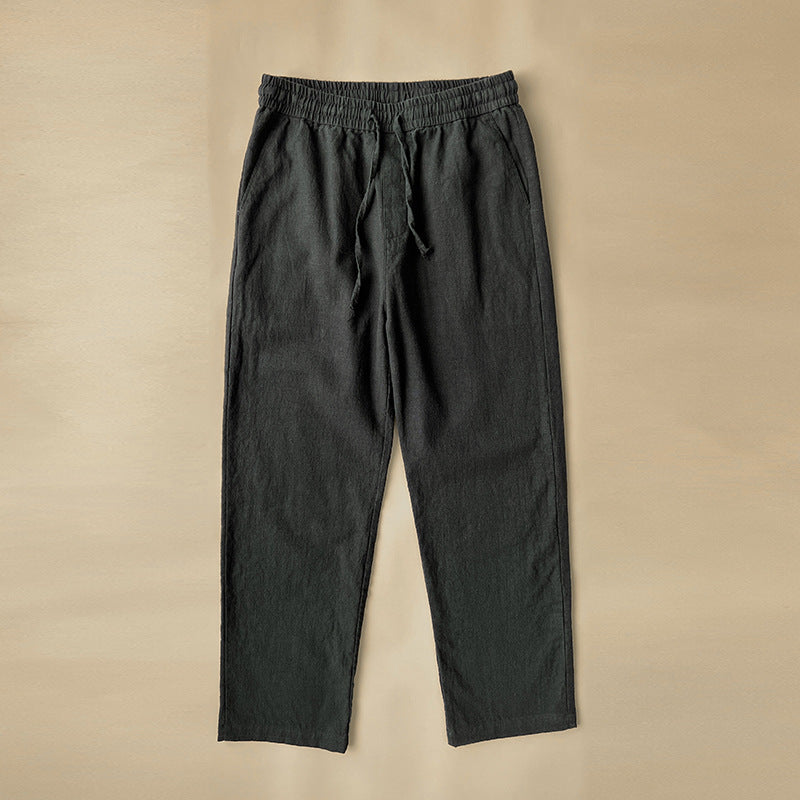 Herren Freizeithosen Elastischer Bund Seitentaschen Bequem