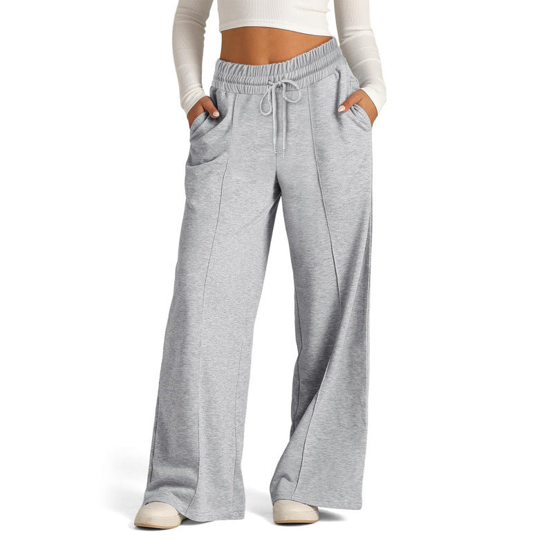 Damen Jogginghose Elastischer Bund Seitentaschen Norvielle