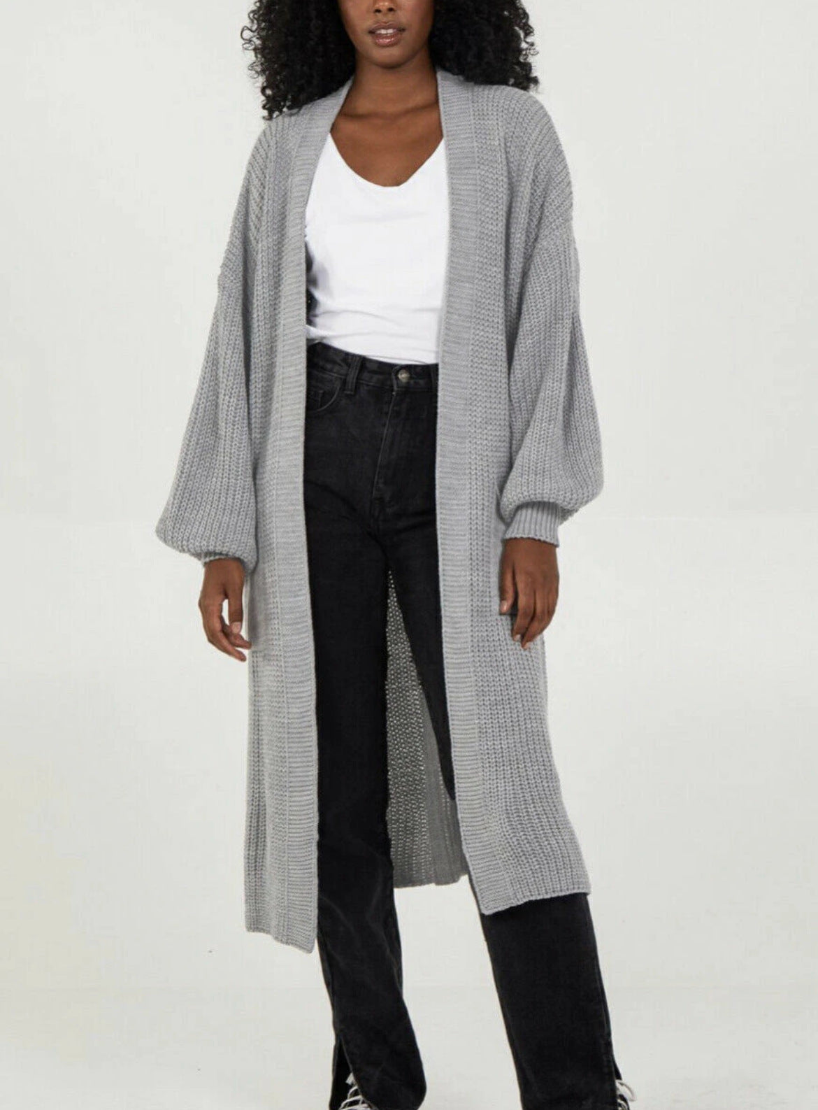Damen Oversized Strickmantel Lässig Norvielle
