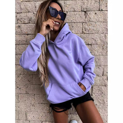 Damen Kapuzenpulli Weich Norvielle Beige