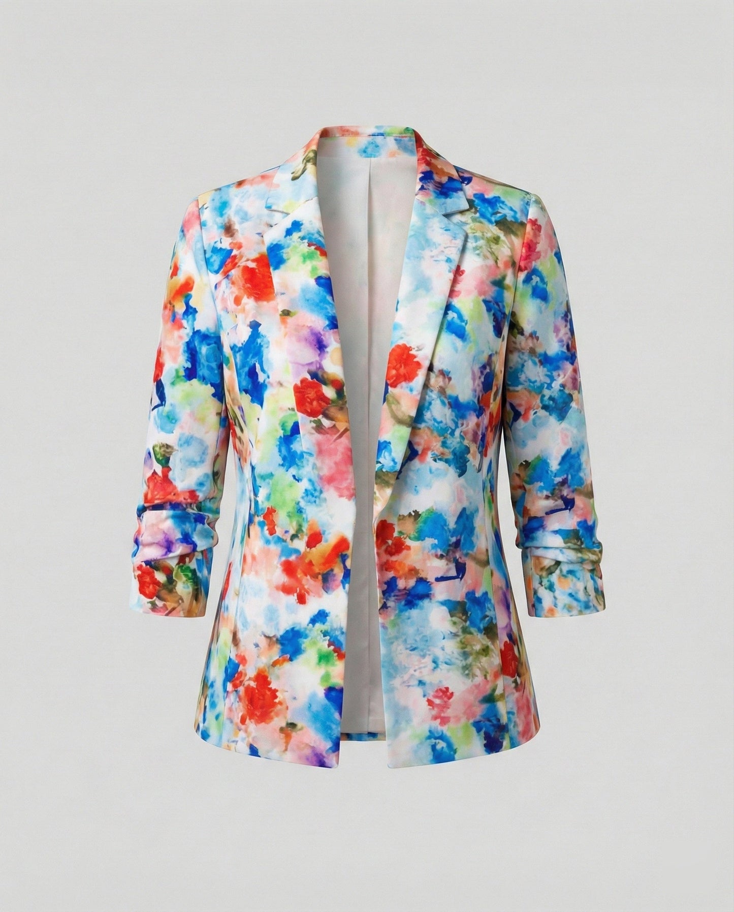 Damen Blazer Floralmuster Elegantes Design