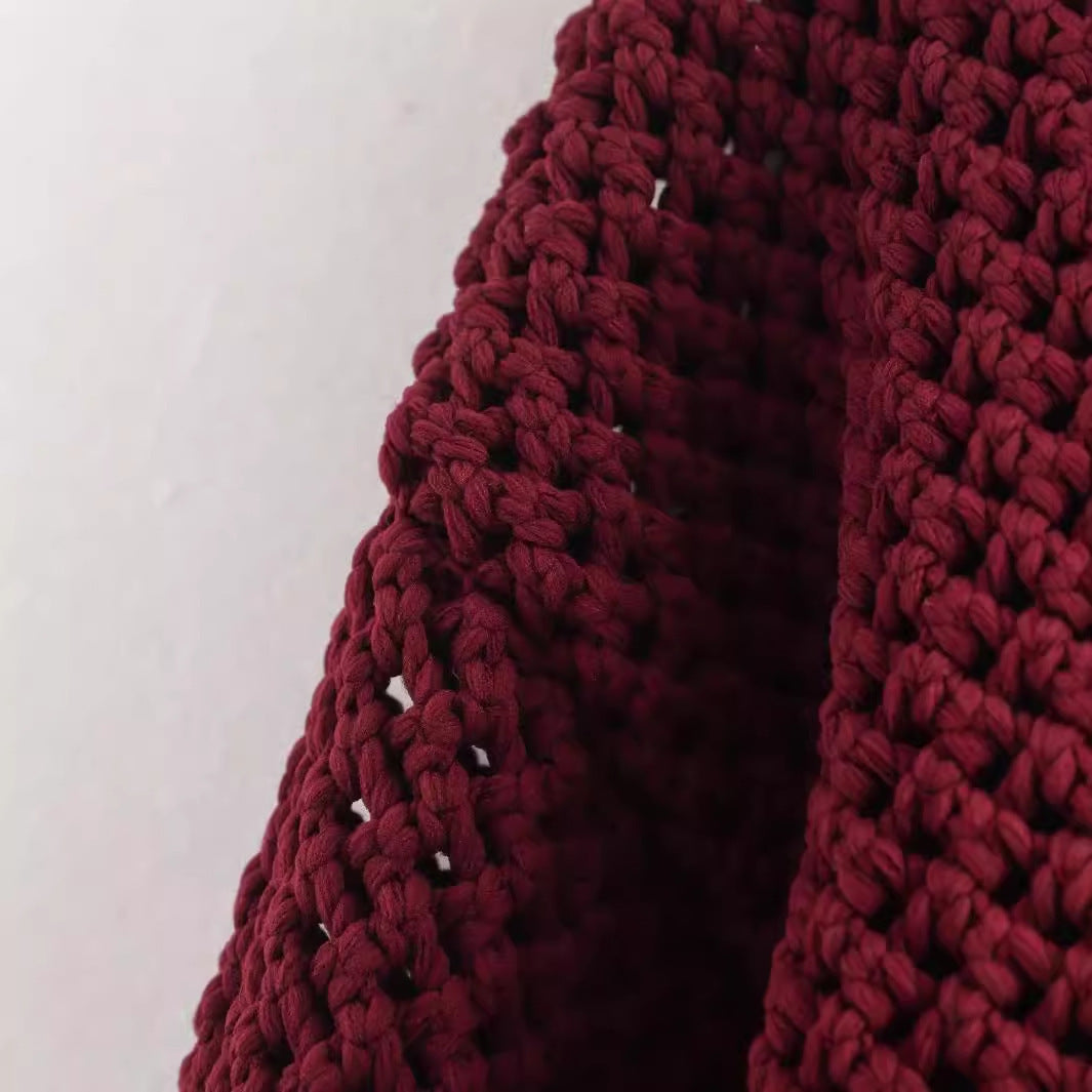 Damen Strickjacke Strukturiertes Gewebe Metallknöpfe