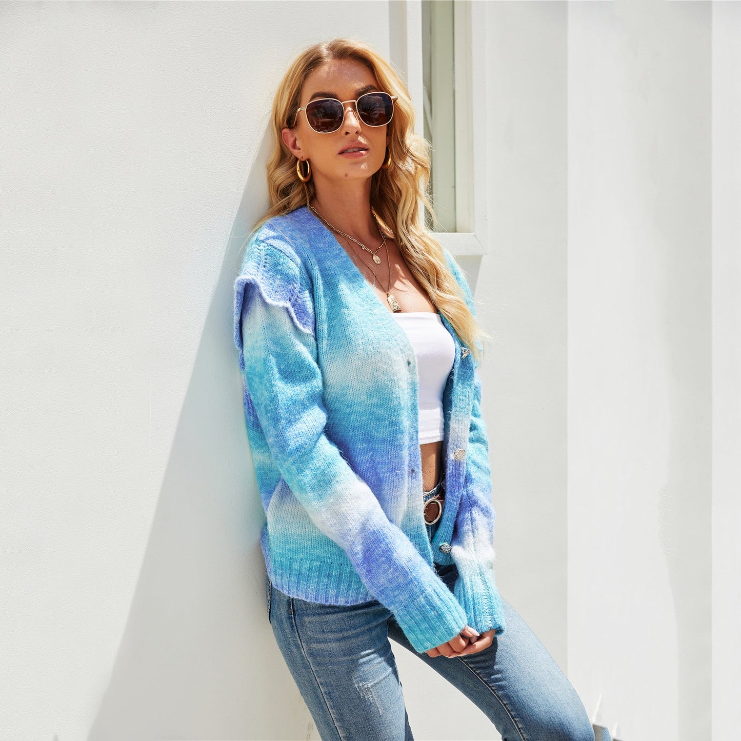 Damen Strickjacke Bunt Norvielle