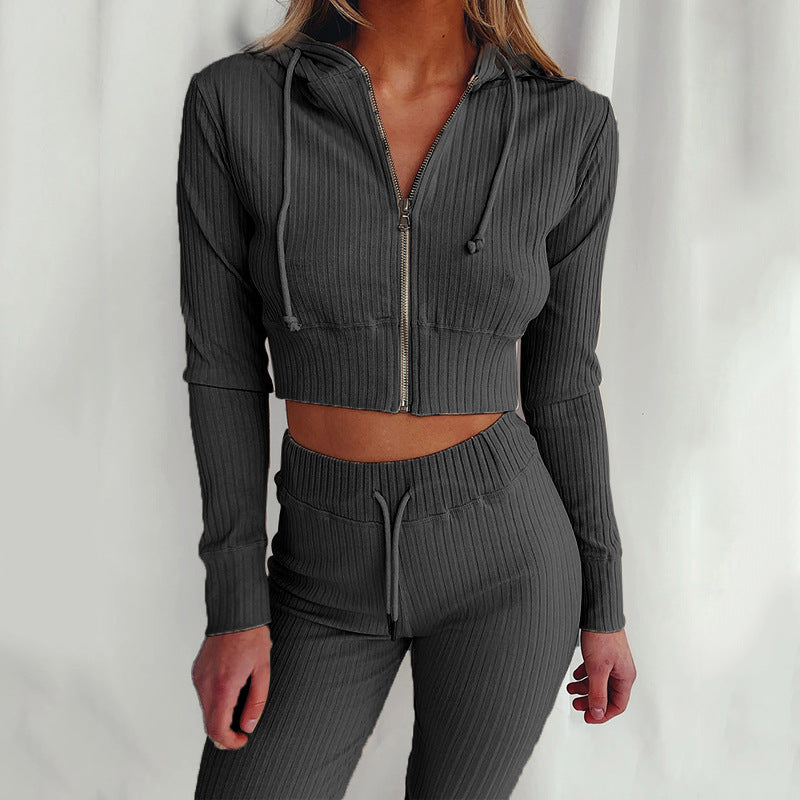 Damen Sport Crop- und Leggings-Set