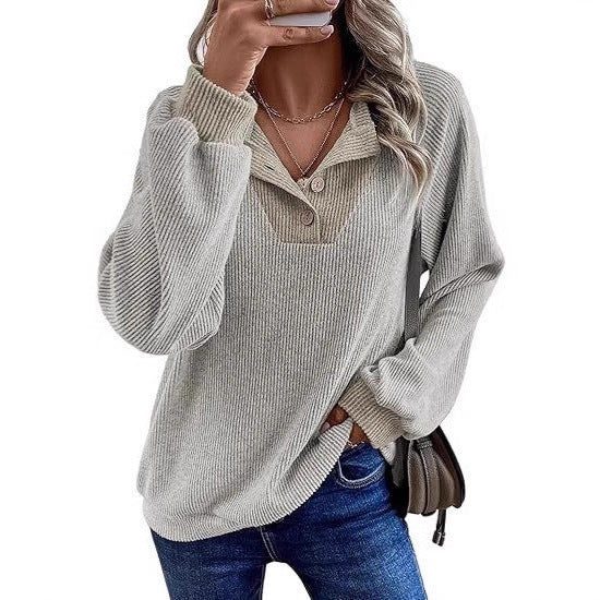 Damen Pullover Lässig Modischer Kragen Norvielle