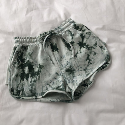 Damen Sweatshorts Batikdesign Bequem