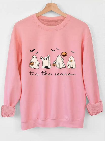 Damen Sweatshirt Halloween Motiv Lässig