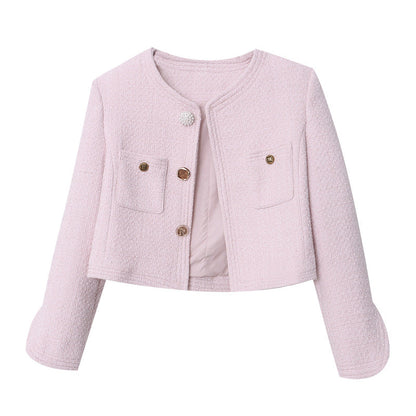 Damen Elegante Jacke Knopfdetails Praktische Taschen Norvielle