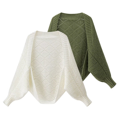 Damen Strickpullover Rautenmuster Norvielle - Norvielle
