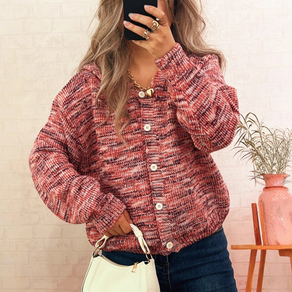 Damen Cardigan Gestrickt Bunt Norvielle