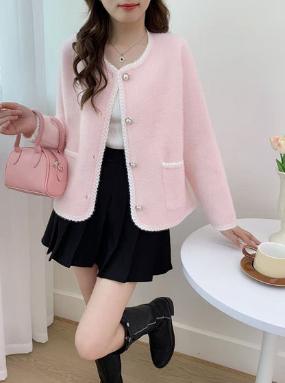 Damen Strickjacke mit Knöpfen und Taschen Norvielle