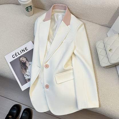 Damen Blazer Kontrastkragen Norvielle