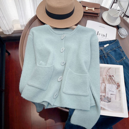 Damen Strickjacke Kuschelig mit Zierstichen Norvielle