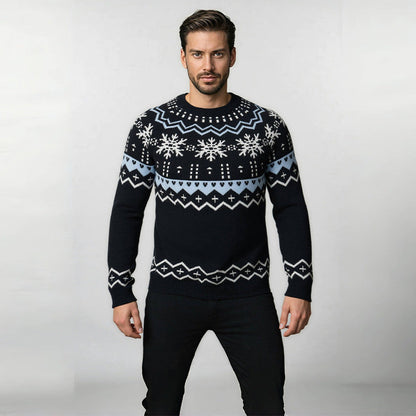 Herren Strickpullover Rundhals Komfort