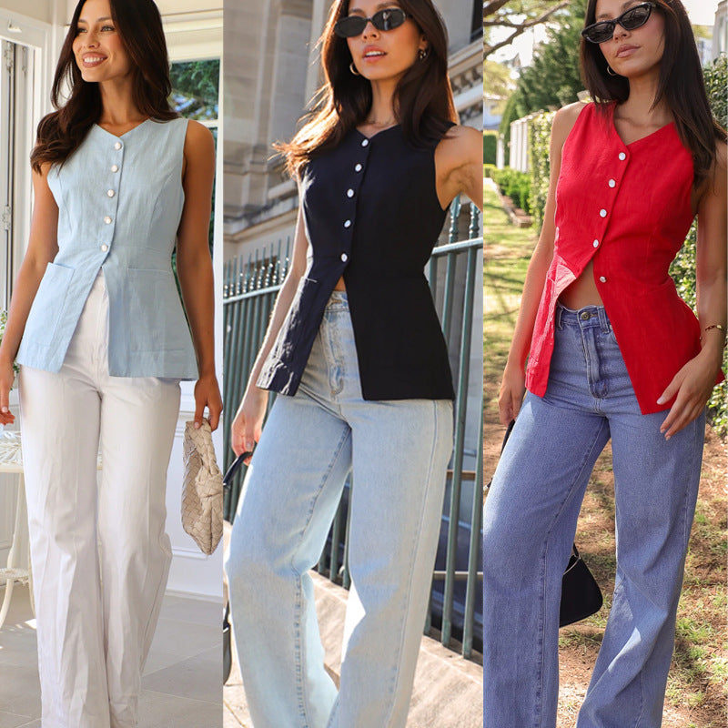Damen Peplum Bluse Elegantes Design - Norvielle