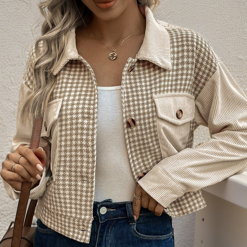 Damen Karojacke mit Taschen Norvielle