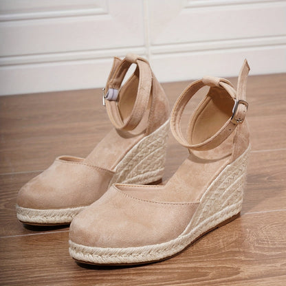 Damen Sandalen Flache Riemen Leder