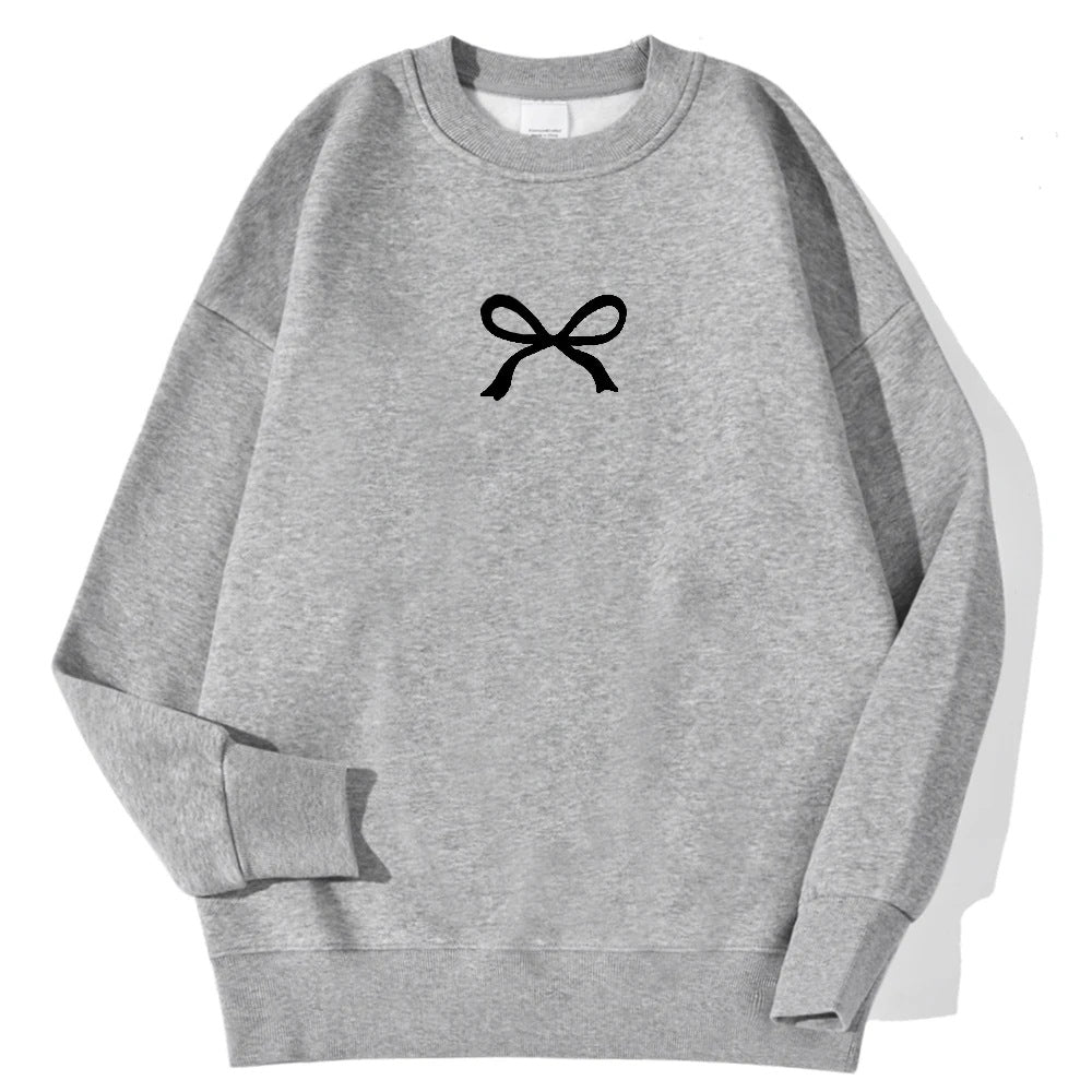 Damen Sweatshirt mit Schleifenmotiv Norvielle