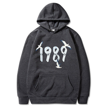 Damen Kapuzenpullover Hochwertige Baumwolle Vogelmotiv