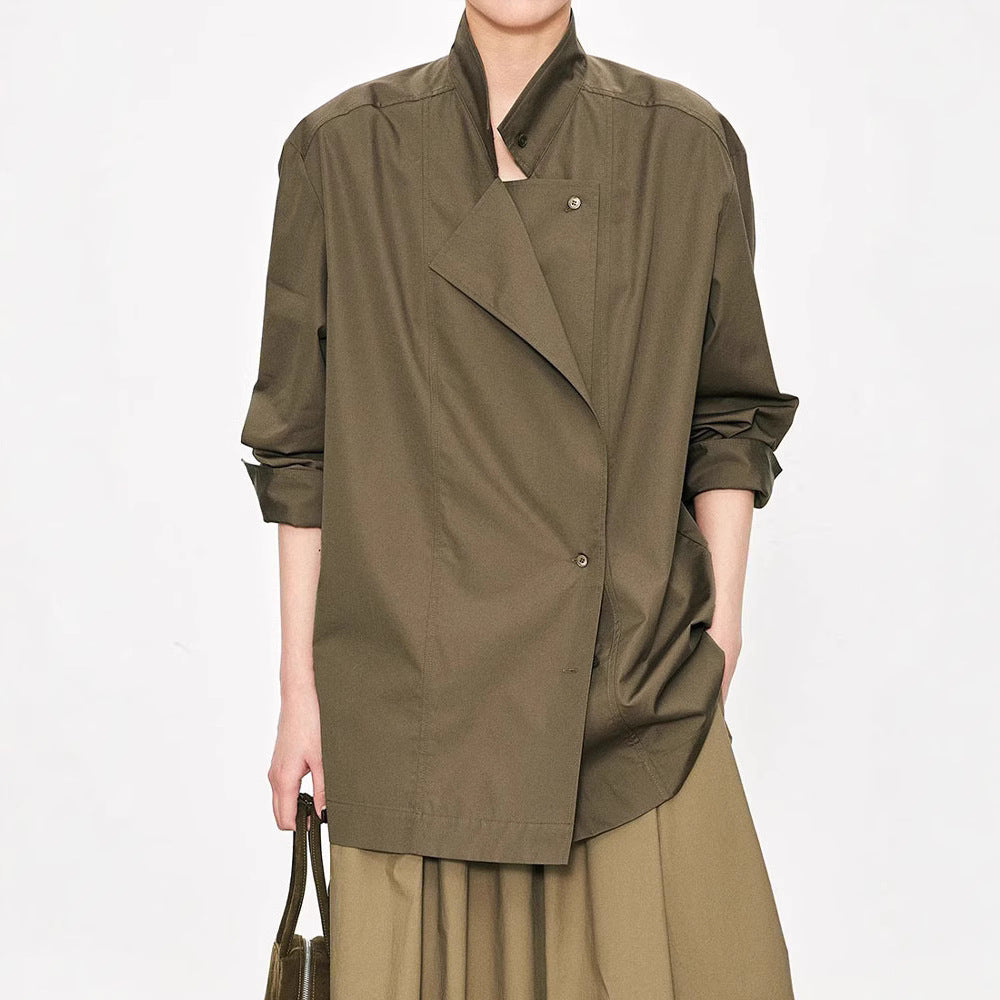 Damen Asymmetrische Bluse Modisch Norvielle