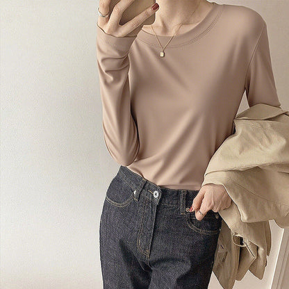 Damen Langarmshirt Feine Struktur Norvielle
