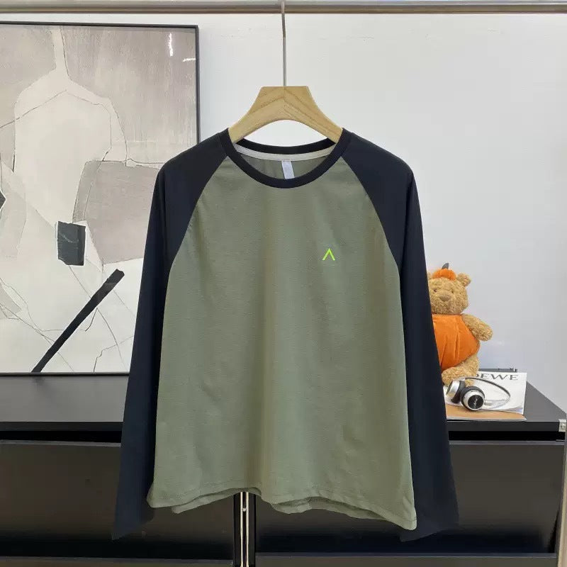 Damen Langarm T-Shirt Baumwolle Weiß