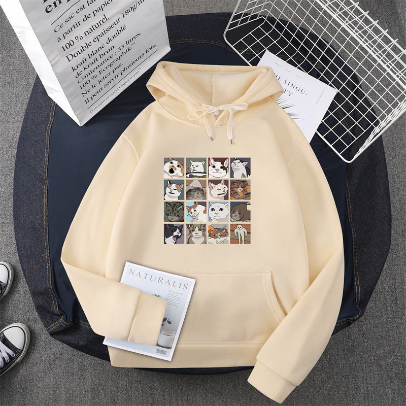 Damen Sweatshirt Tier-Motiv Norvielle
