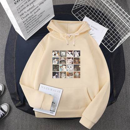 Damen Sweatshirt Tier-Motiv Norvielle