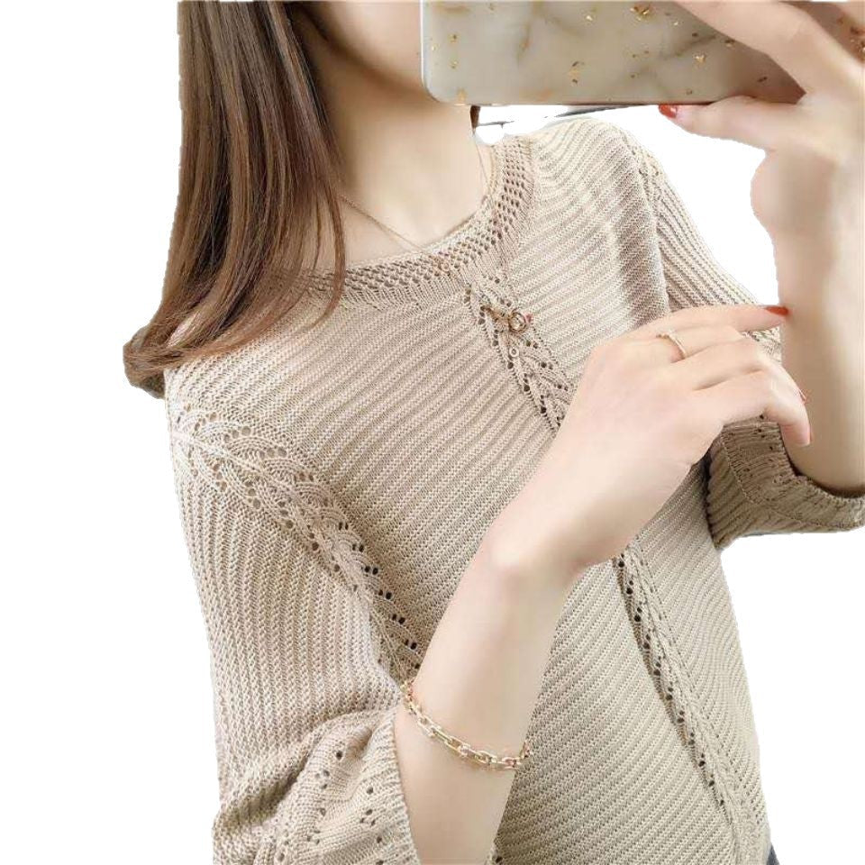 Damen Strickpullover Lässig Filigran Norvielle